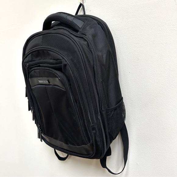 Perry Ellis Unisex M146 Black Business Laptop Backpack - Picture 11 of 15